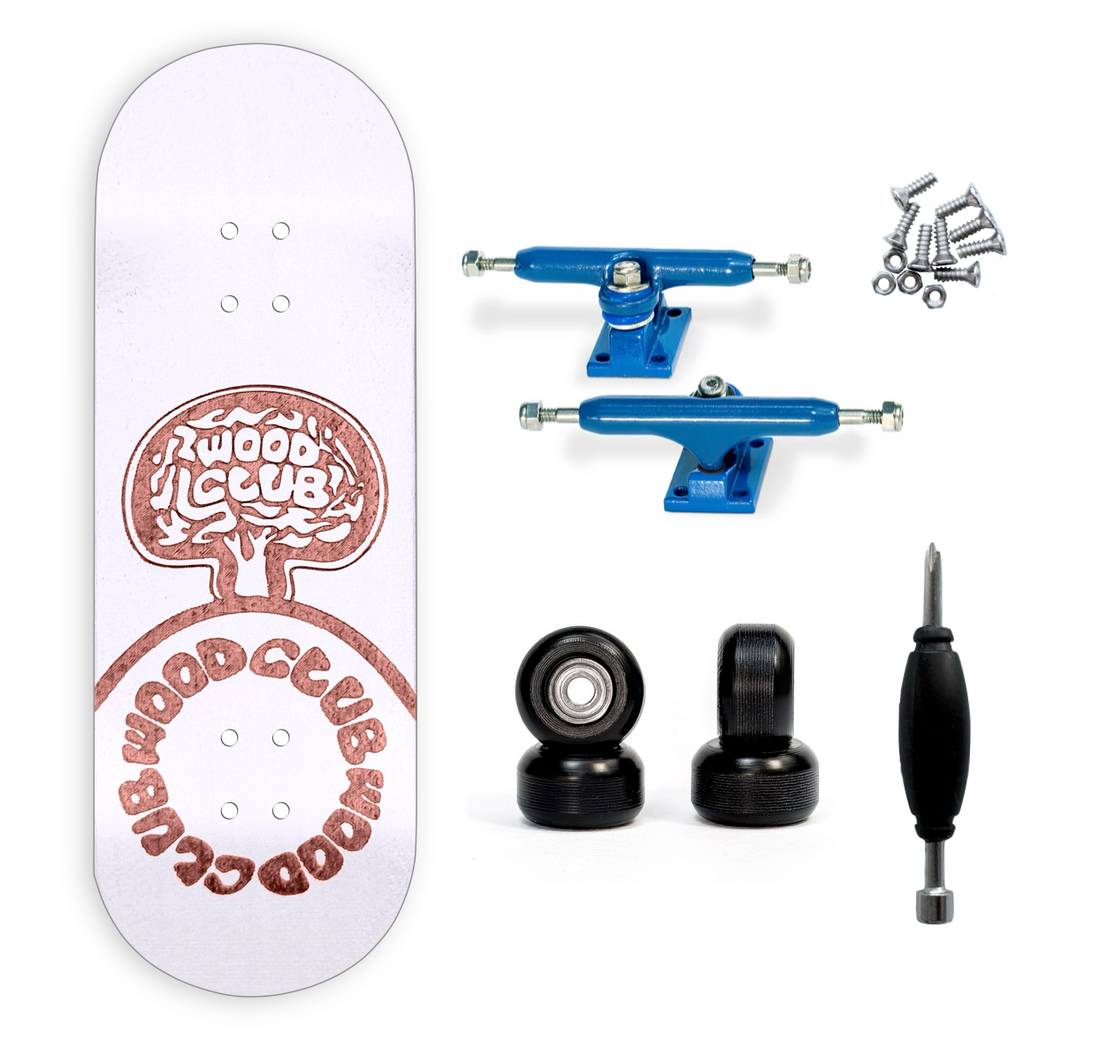 WoodClub Wooden Fingerboard 34mm - White