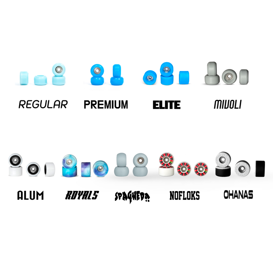 WoodClub Wooden Fingerboard 32mm - Light Blue