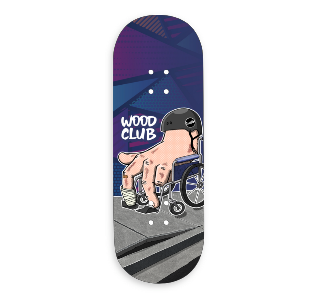 WoodClub EXCLUSIVE Wooden deck 34mm - "WHEELCHAIR"