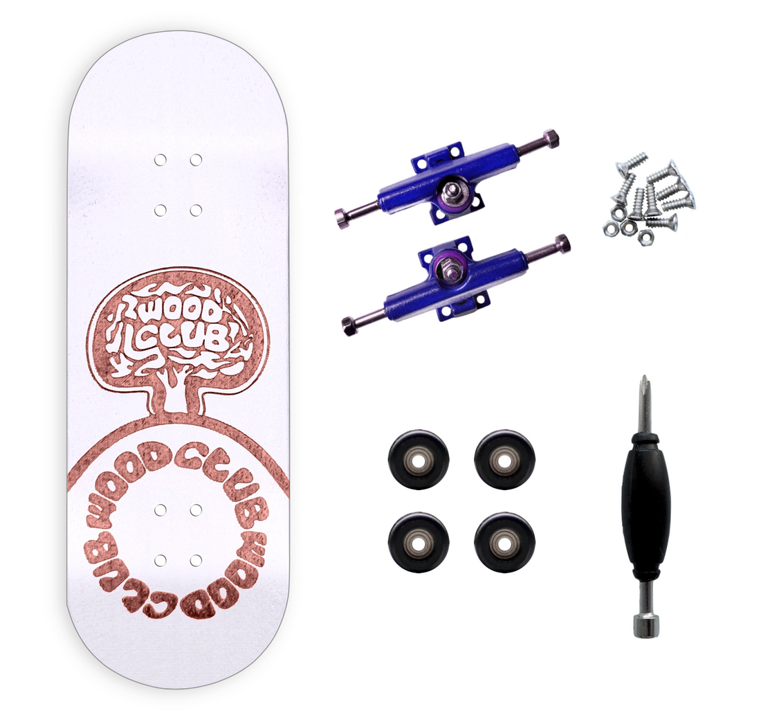 WoodClub Wooden Fingerboard 32mm - White