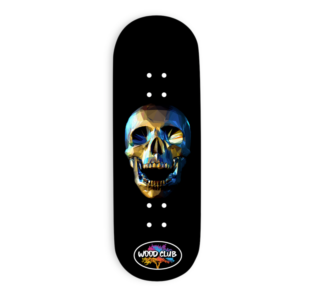 WoodClub EXCLUSIVE Wooden deck 32 mm - "SKULL" - Wooden Fingerboards