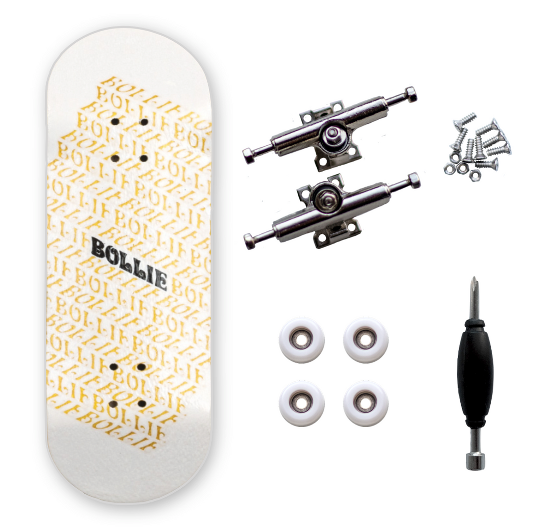BOLLIE 31 mm - Nine Set Yellow - Wooden Fingerboards